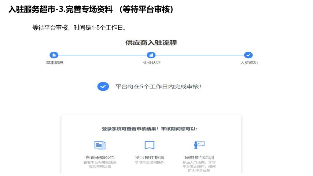 供应商电子卖场入驻流程图片版本